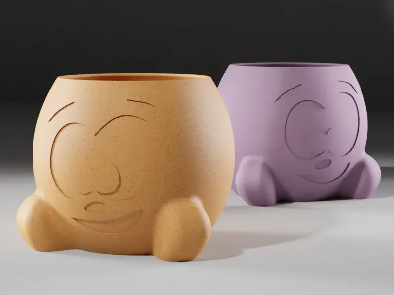 PLANTER 2048A - HAPPY FACE PLANTER
