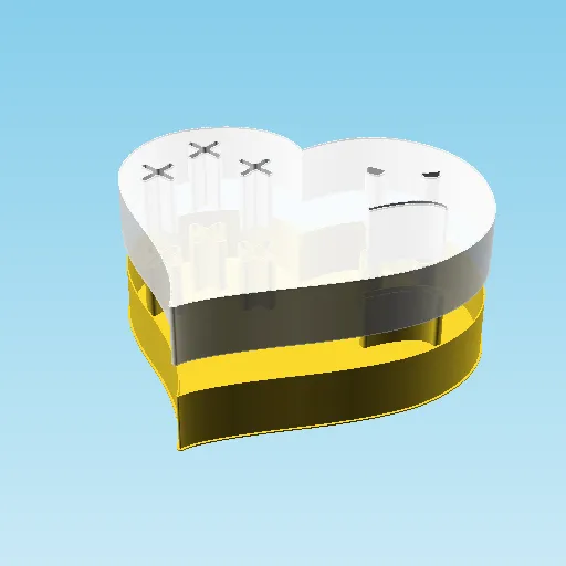 Fluffy Hearts Lo M, nestable box (v3)