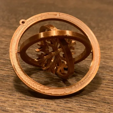 雪花陀螺儀 三軸平衡環架 snowflake gimbal gyroscope-0