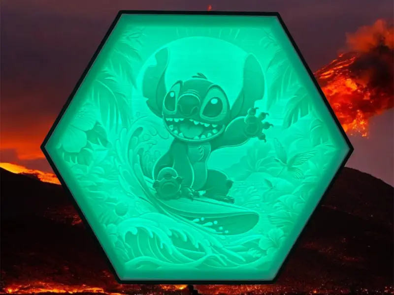 Hexagon Lamp LED RGB - Stitch 005