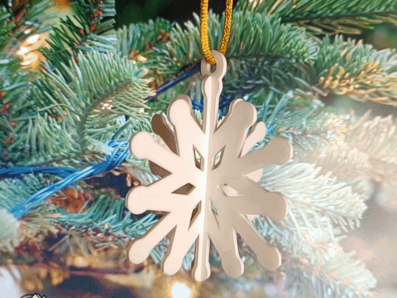 Ice Crystal Christmas Ornament Pack