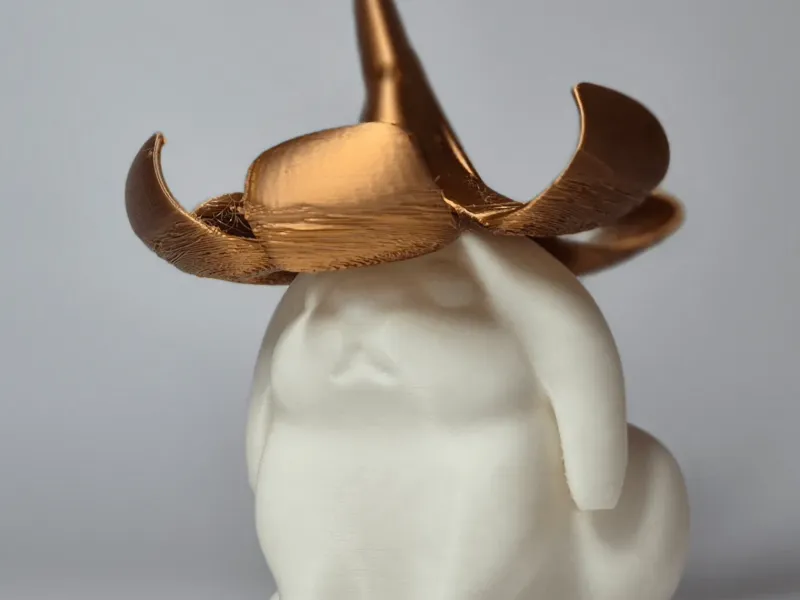 Cute Floppy Eared Bunny with Trumpet Lily Flower Hat!