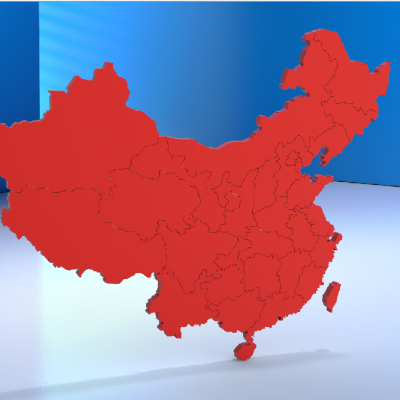 中国地图拼图-3d打印模型