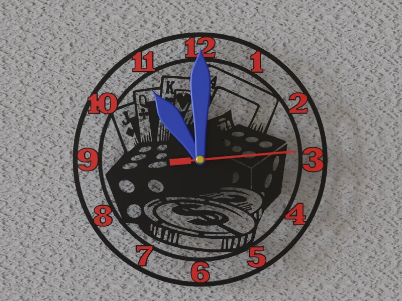 casino wall clock 2