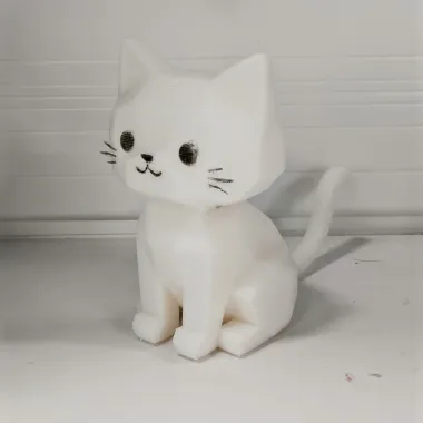 可爱小猫-高颜值简单几何创意模型摆件系列-0