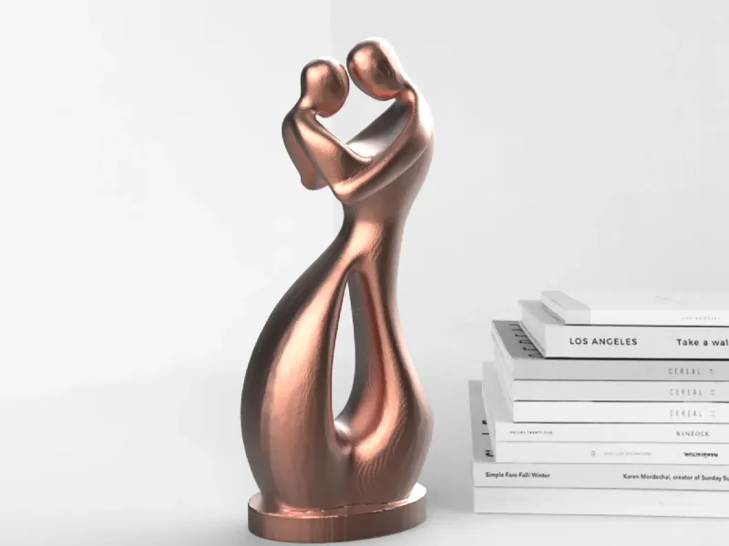 Valentine's Day Couple Statue, Romantic Modern Home Decor
