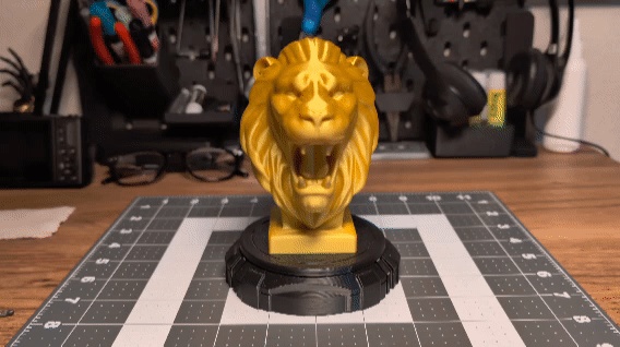 Lion Head Bust -