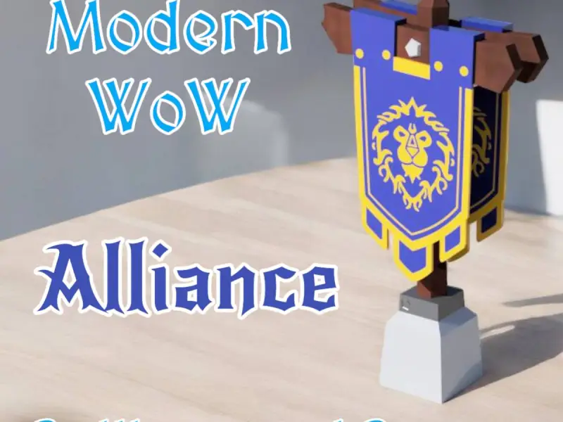 Modern WoW Alliance Battleground Banner