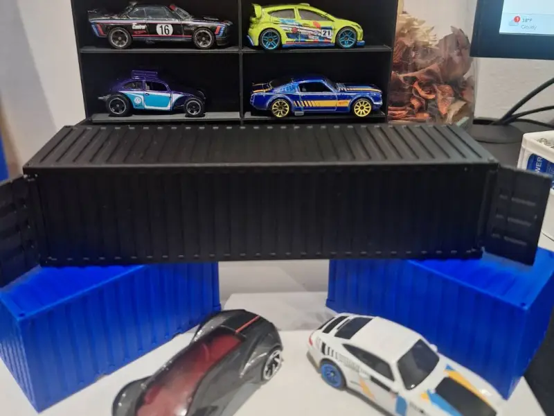 Double Shipping Container for HotWheels 1/64