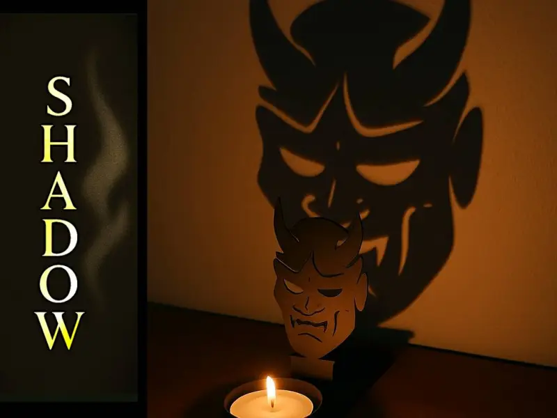 Shadow Art - Demon Mask