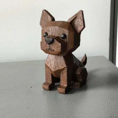 可爱小狗-高颜值简单几何创意模型摆件系列-0