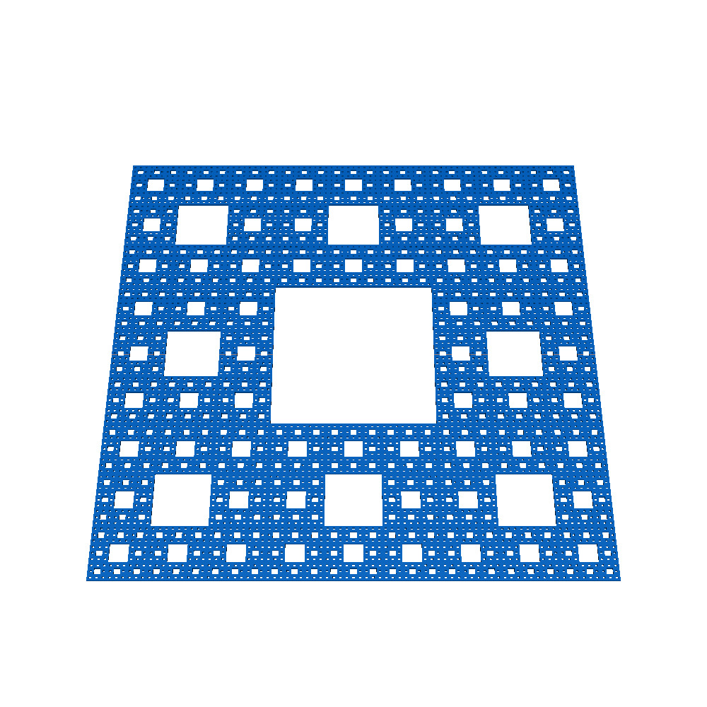 谢尔宾斯基地毯sierpinski carpet