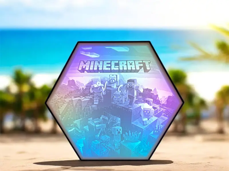 Minecraft Hexagon Lamp 001