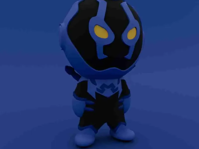 CUTE LITTLE BLUE BEETLE