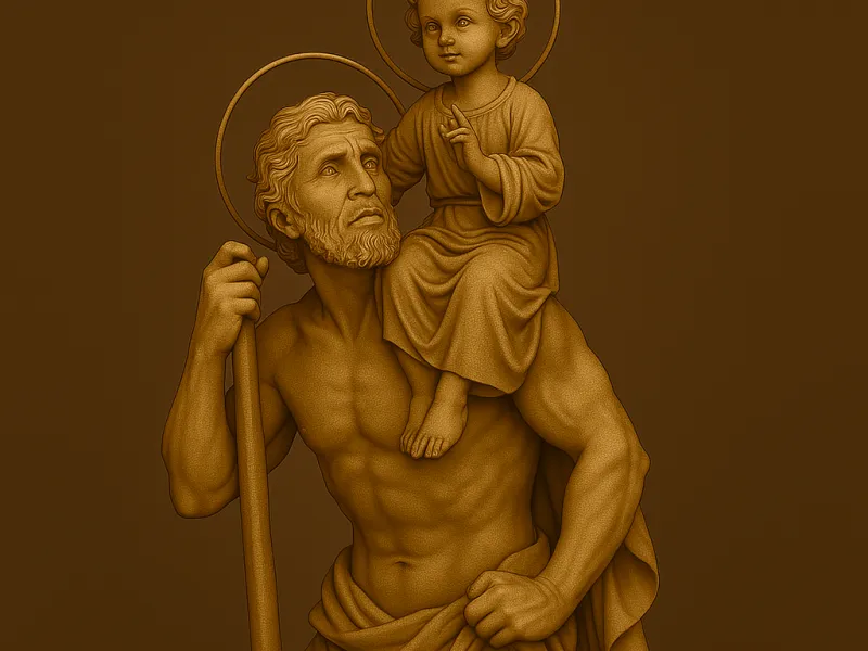 São Cristóvão e o menino jesus