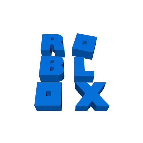 roblox logo with the text - Download Free 3D model by camjam0810